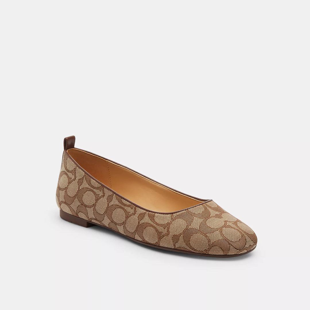 Coach Outlet Wendie Ballet In Signature Jacquard | ShopSimon