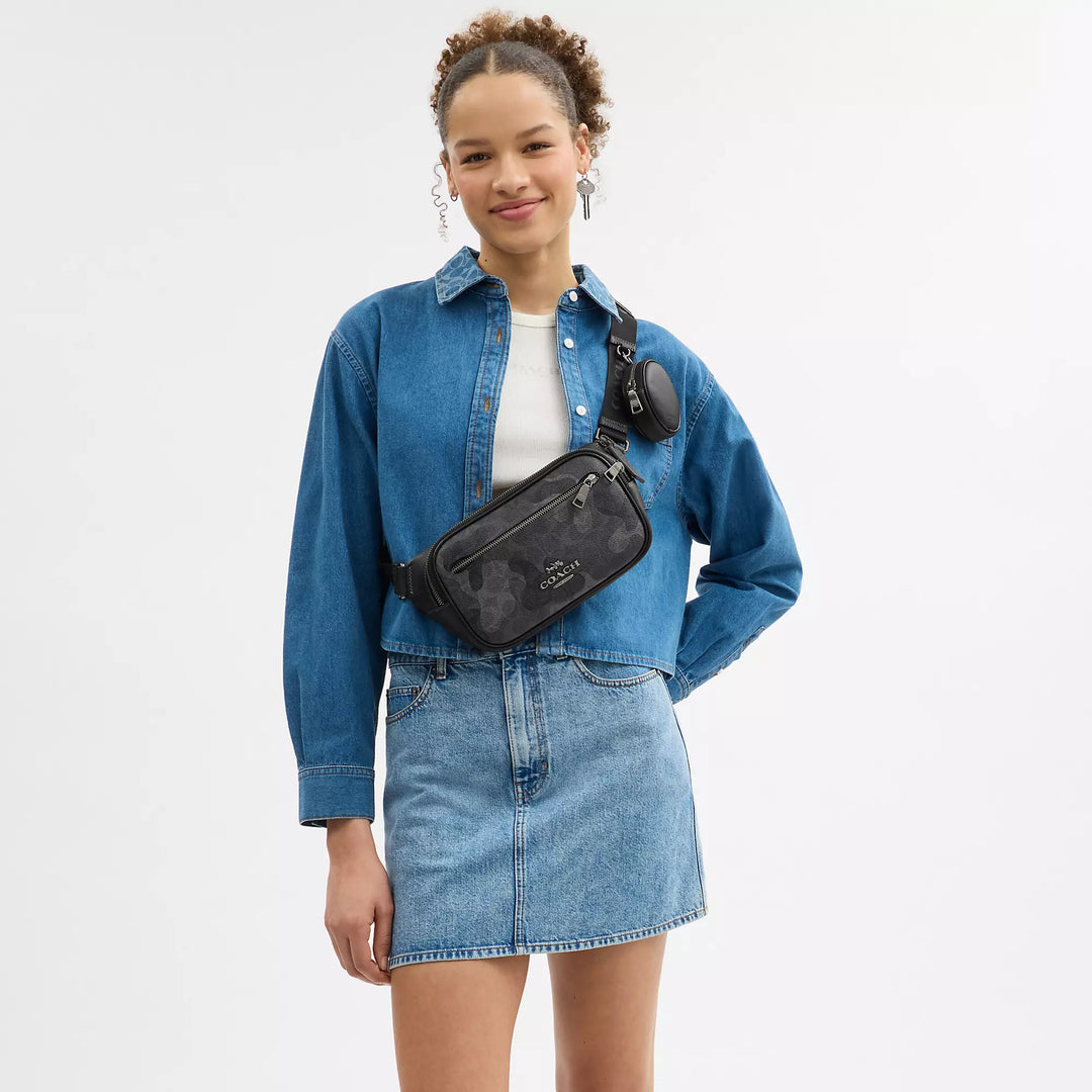 Coach Outlet Elias Belt Bag In Signature Camo Print | ShopSimon