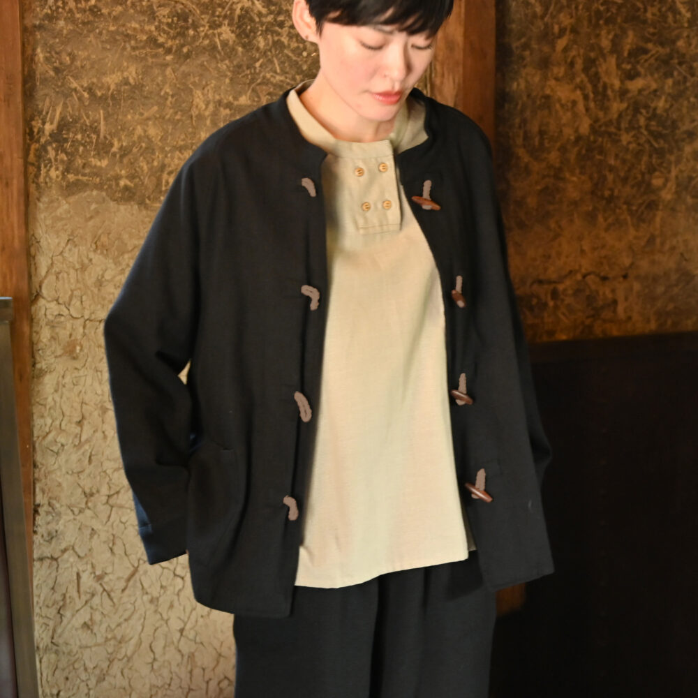 手織トグルボタンショートコート - 【シサム工房 公式OnlineStore