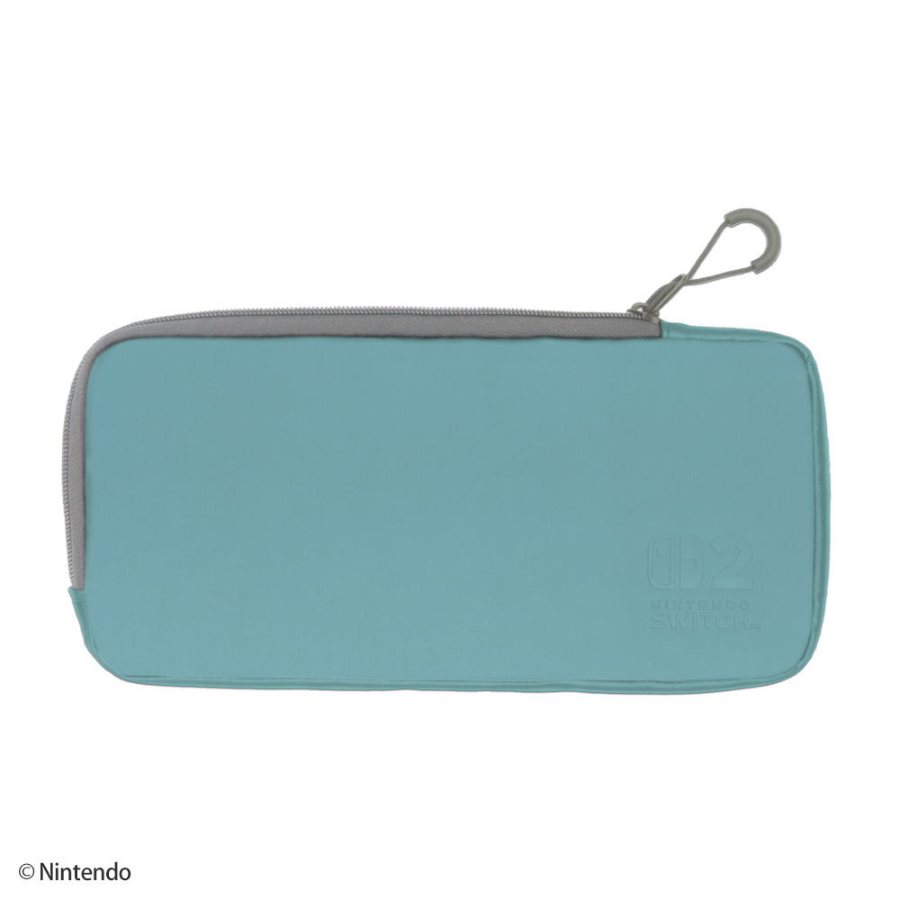 Nintendo Switch 2 専用スマートポーチPU デニムブルー×グレー