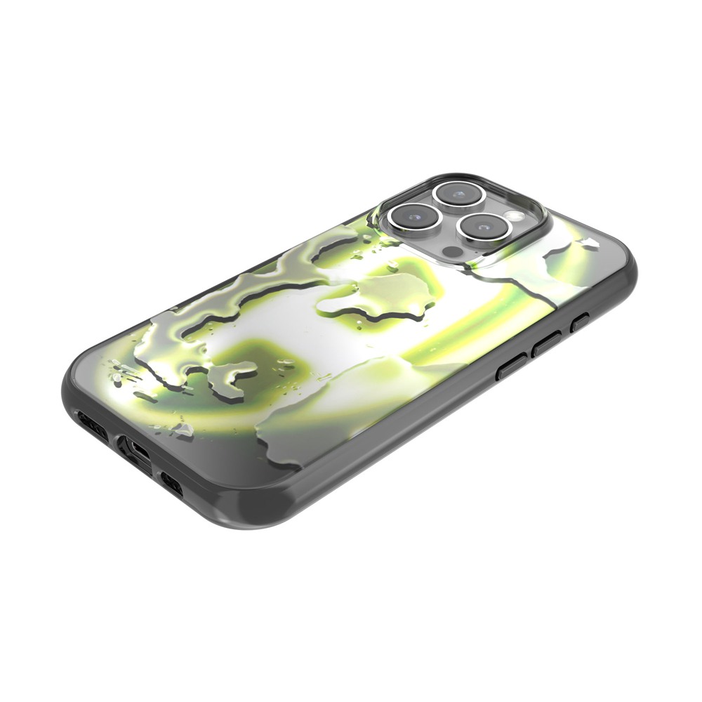 iPhone 16 Pro Diesel Oval D Neon Case FW24 black/yellow | スマート