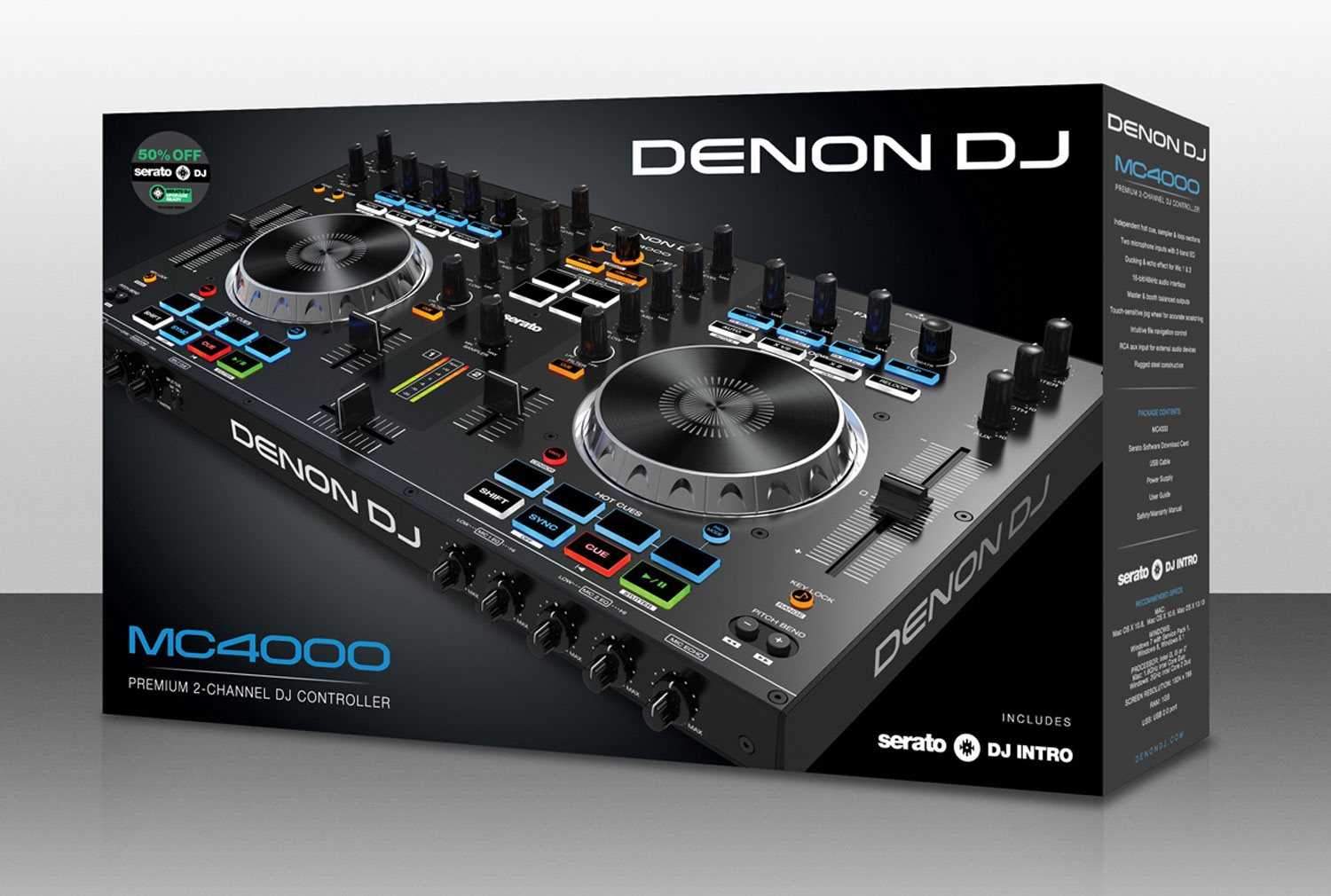 Denon DJ MC4000 2-Deck DJ Controller for Serato