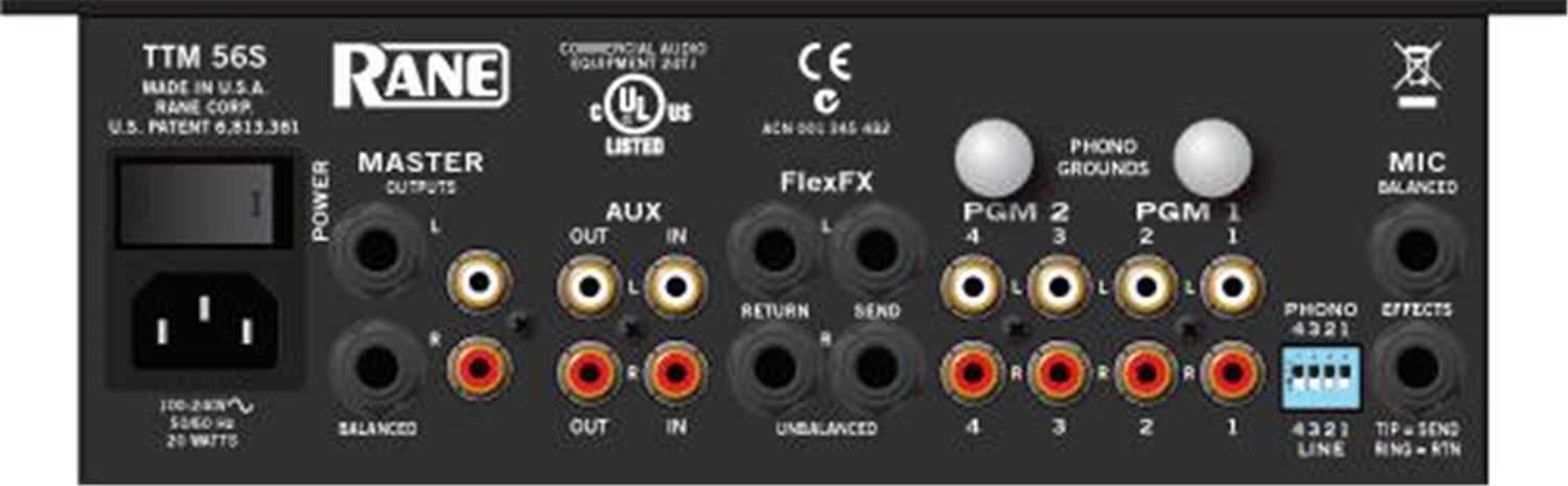 RANE TTM-56S 2 Channel Professional DJ Mixer