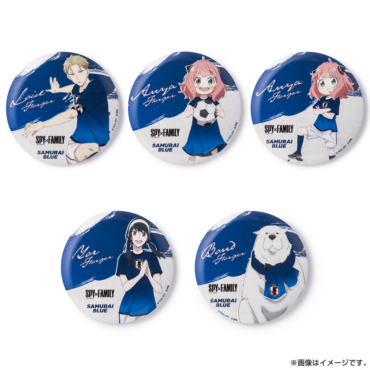 SPY×FAMILY トレーディングドデカ缶バッジ サッカー日本代表ver.