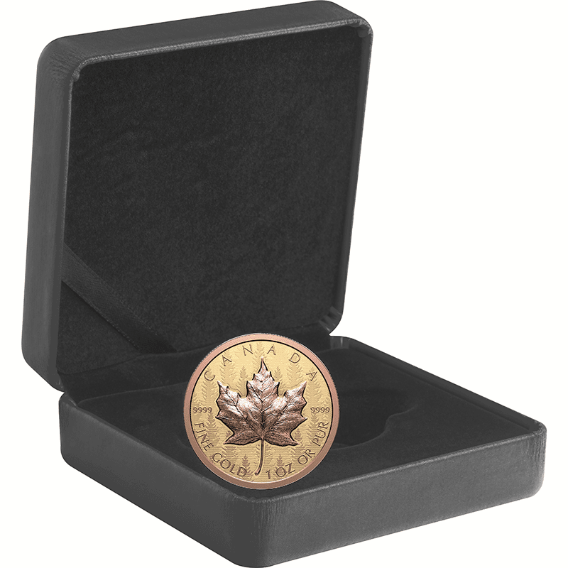 供給元問合わせ】カナダ 2025年 メイプルリーフ 200ドル金貨ローズ