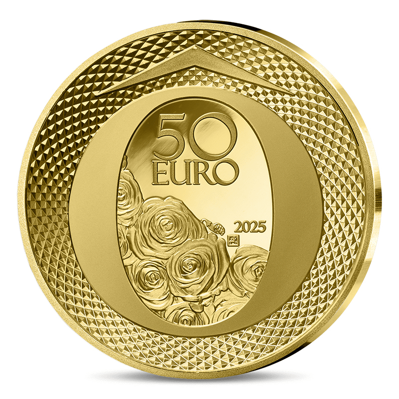 フランス 2025年 ランコム創設90周年 50ユーロ金貨 プルーフ