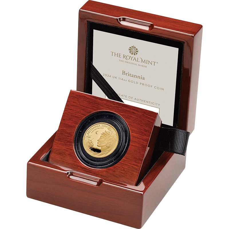 ☆のんちゃん☆2024イギリス ブリタニア プルーフ1/4 オンス