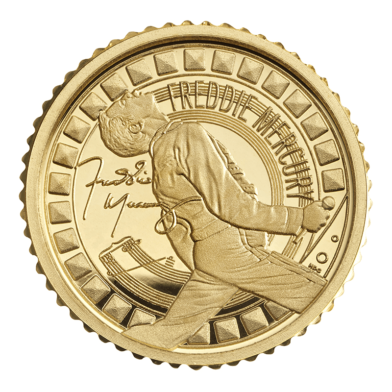 英国 2025年 伝説のミュージシャン フレディ・マーキュリー 50ペンス