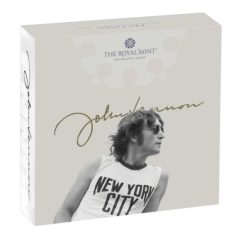 英国 2025年 伝説のミュージシャン ＜ジョン・レノン＞ 2ポンドカラー