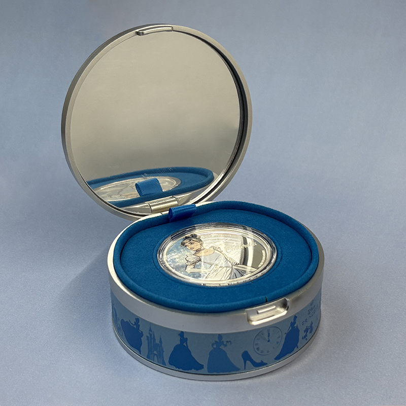 ニウエ 2024年 ディズニー・プリンセス シンデレラ 2ドルカラー銀貨