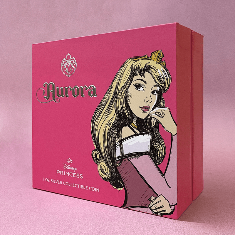 ニウエ 2024年 ディズニー・プリンセス オーロラ姫 2ドルカラー銀貨