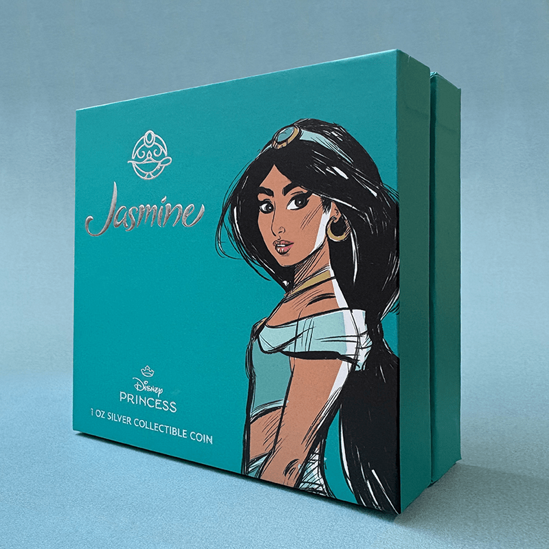 ニウエ 2024年 ディズニー・プリンセス ジャスミン 2ドルカラー銀貨