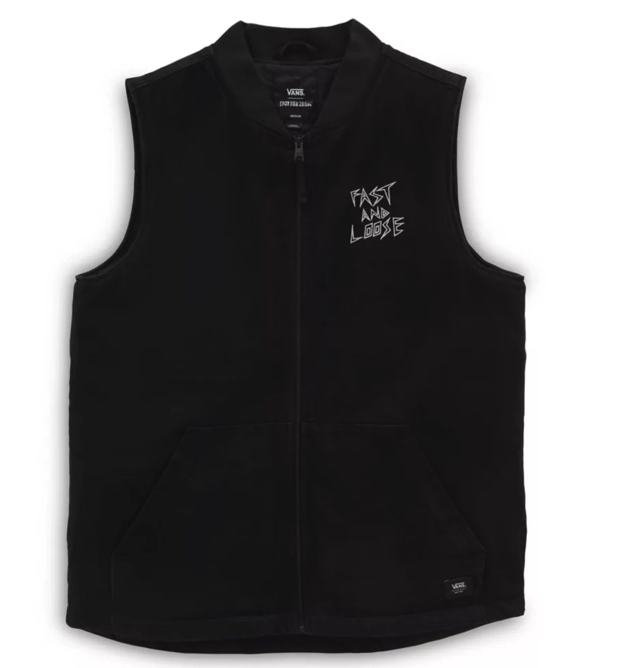 Vans FAST AND LOOSE DENIM Vest Black | TBB-BIKE
