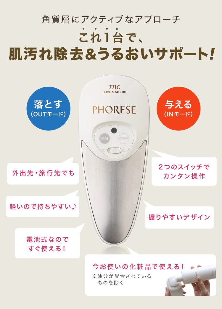 いつものケアをワンランク上のお手入れに。電子美容器】フォレーゼ