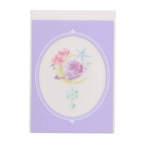 クリア窓メッセージカード【パープル】／JIJI: グッズ - 宝塚