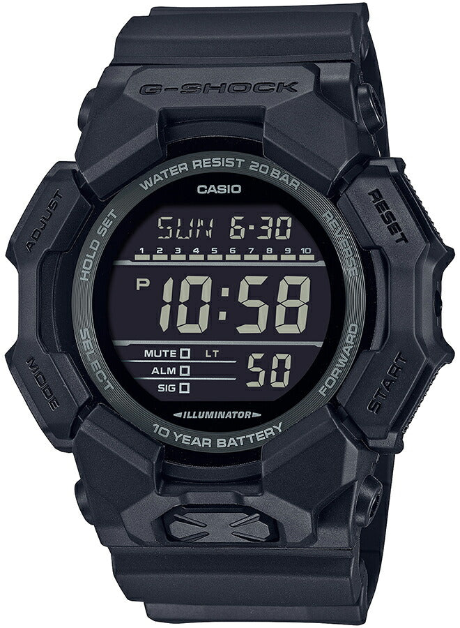 G-SHOCK 10年バッテリー ビッグケース オールブラック GD-010-1A1JF