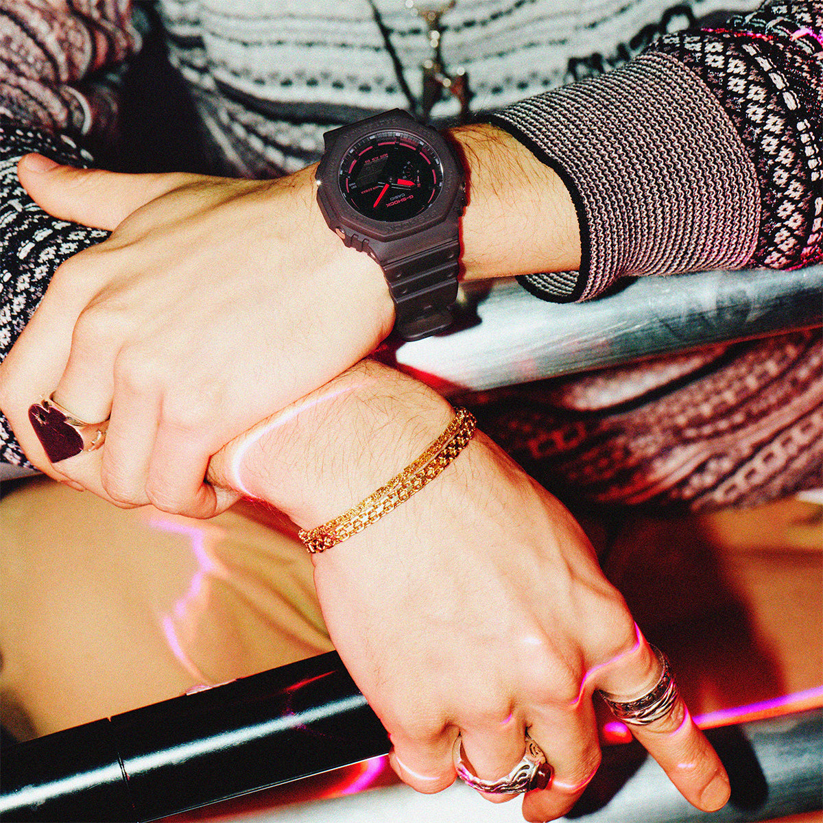 1月10日発売》G-SHOCK スモークライト クリーンサーフェスダイヤル GA