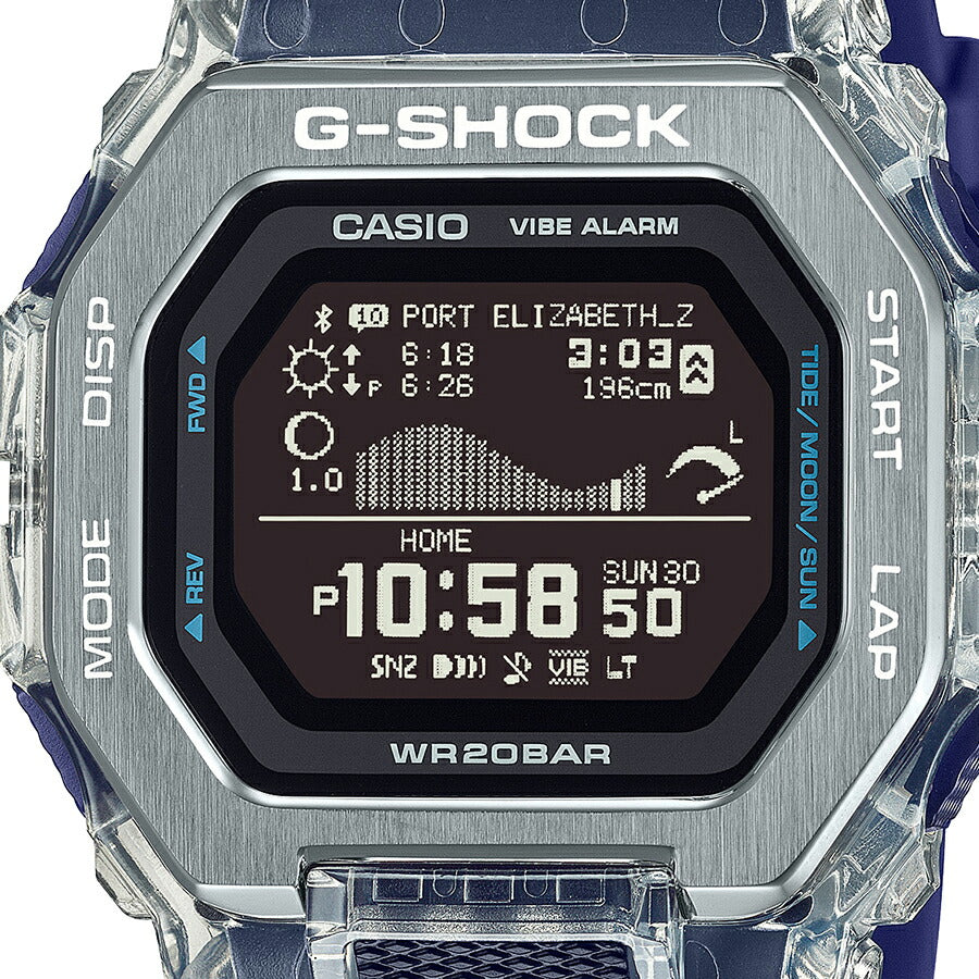 G-SHOCK G-LIDE Gleaming Wave GBX-100S-2JF メンズ 電池式 Bluetooth