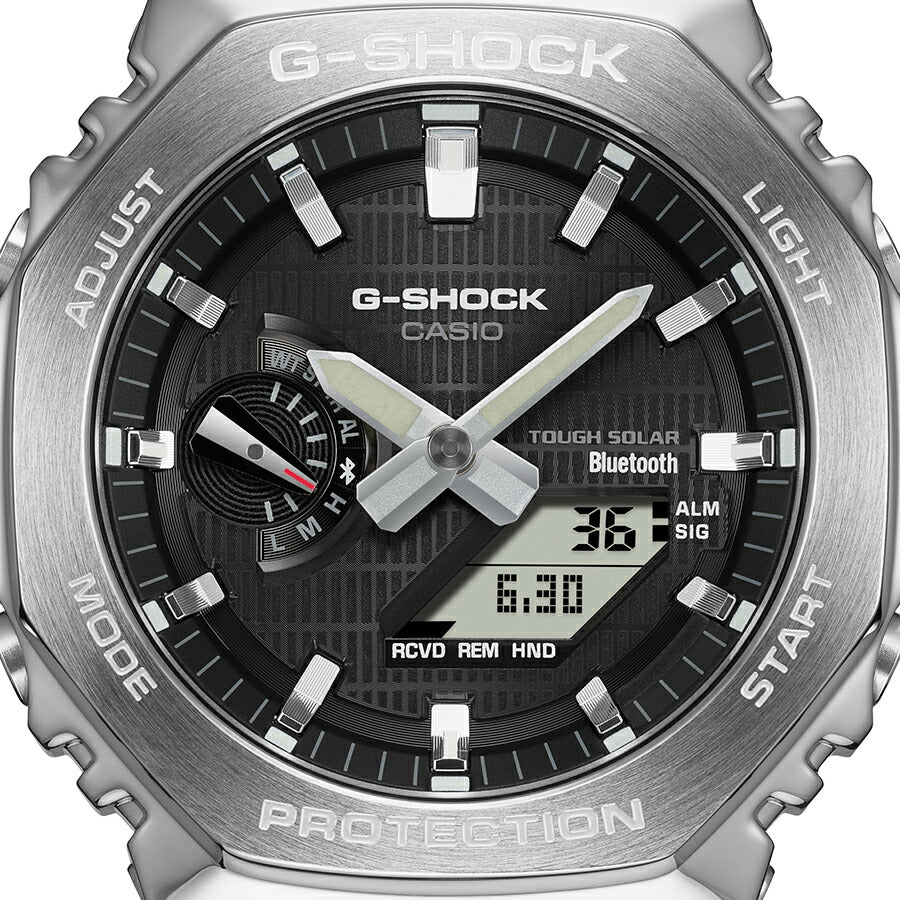 G-SHOCK メタルカバード GBM-2100-1AJF メンズ ソーラー Bluetooth