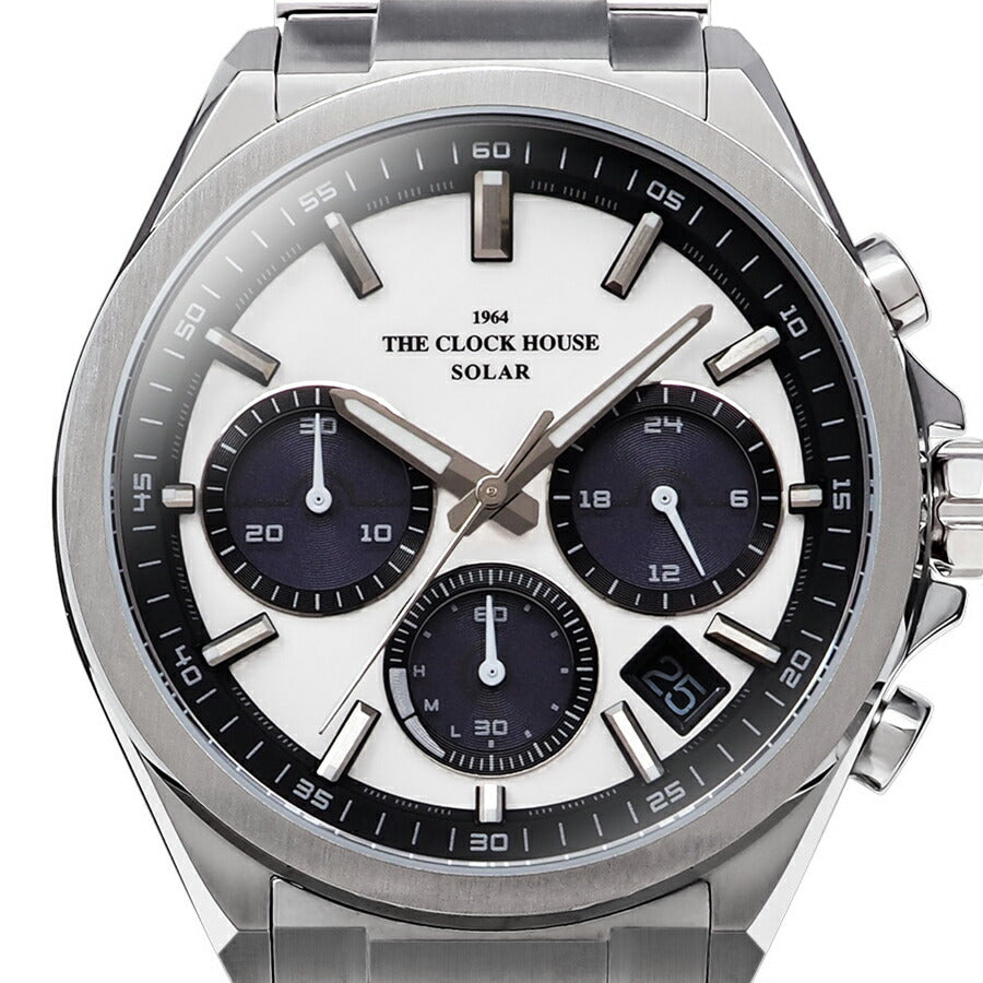 ザ・クロックハウス エッジ ソーラー クロノグラフ MBC1008-WH1A