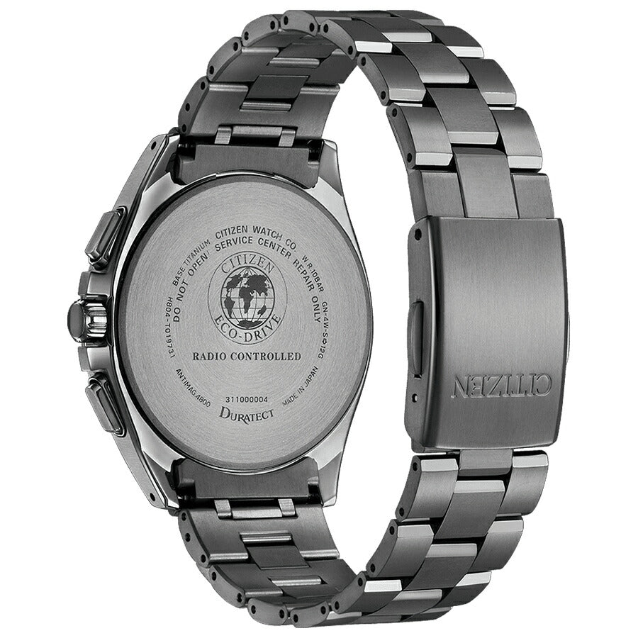 シチズン アテッサ ブラックチタン クロノグラフ ワールドタイム搭載