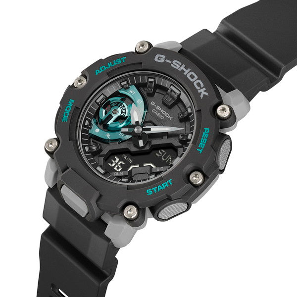 G-SHOCK GA-2200M-1AJF メンズ 電池式 アナデジ 樹脂バンド ブラック