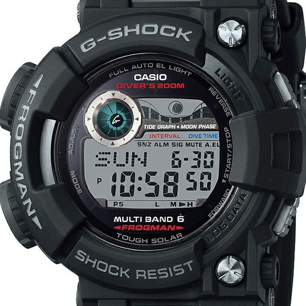 G-SHOCK フロッグマン GWF-1000-1JF メンズ デジタル ブラック 200m