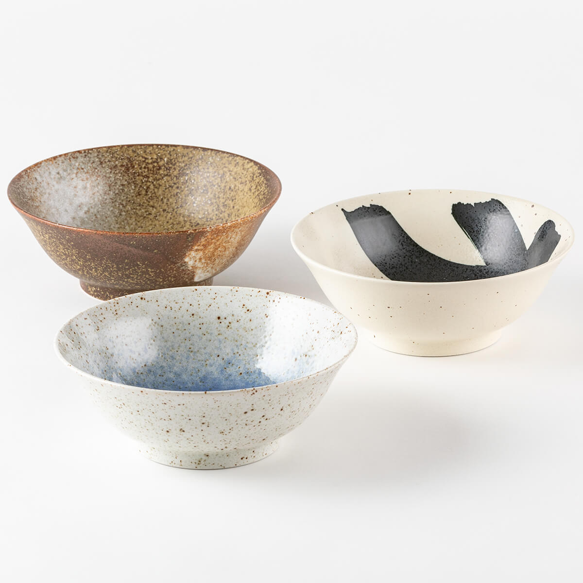 民芸三彩 麺鉢 3点セット – 陶土う庵
