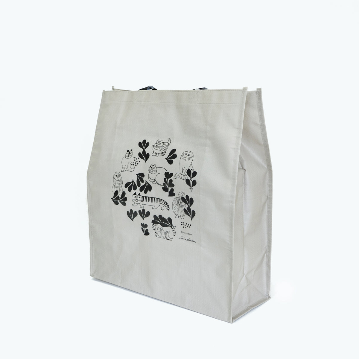 ショッピングエコバッグ（スケッチねこたち・ベージュ）