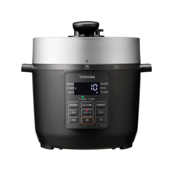 東芝 電気圧力鍋 RCP-30R(K)((K)ブラック): 家電商品｜東芝ライフ
