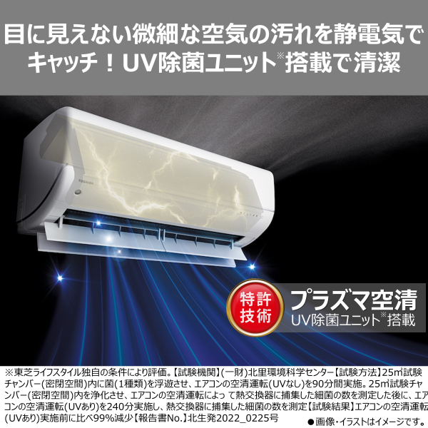 東芝 エアコン 大清快 RAS-V281DR(W)set((W)ホワイト): 家電商品｜東芝