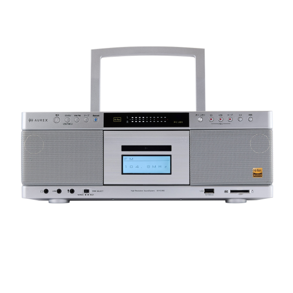 東芝 ハイレゾ対応 SD/USB/CD ラジオカセットレコーダー AX-KCR90(S