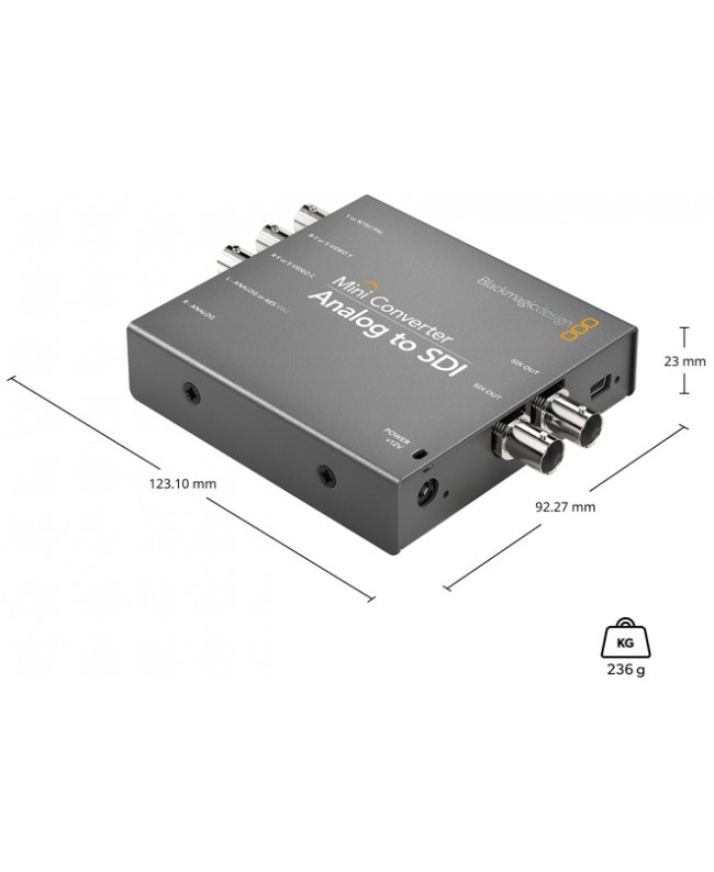 Blackmagic Design Mini Converter Analog to SDI | Video Signal Conve