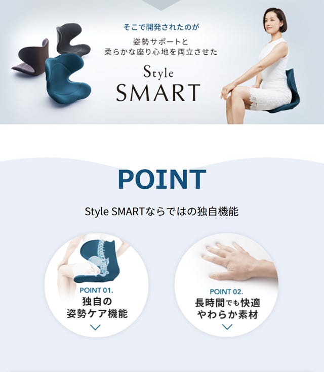 MTG スタイルスマート ブラウン (1個) 椅子 座椅子 イス クッション