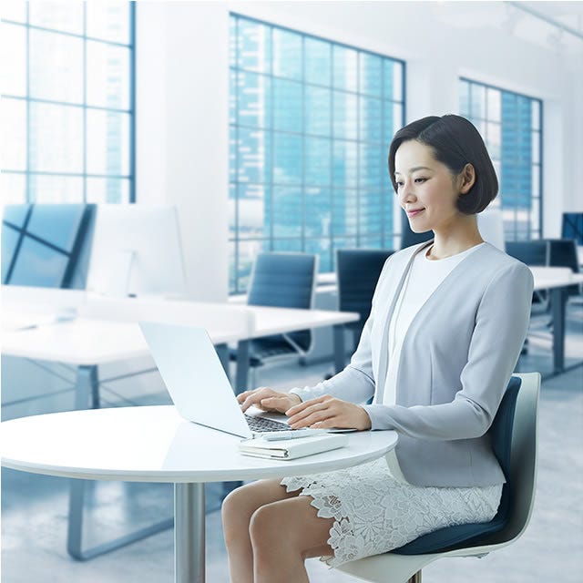 MTG スタイルスマート ネイビー (1個) 椅子 座椅子 イス クッション