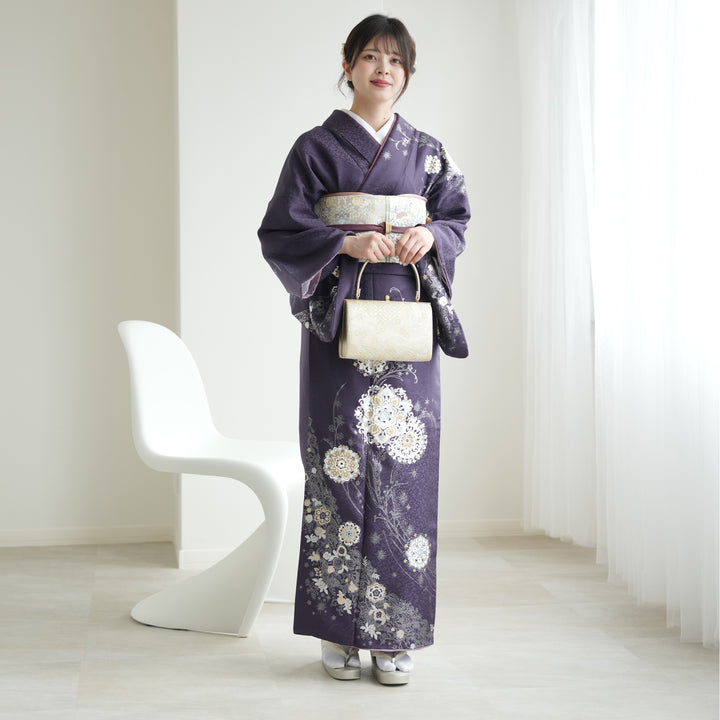 nico212さま専用】訪問着 辻が花 唐織 薄秘色 入学式 卒業式 訪問着