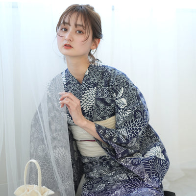 浴衣（菊柄）| utatane［公式］オンラインショップ