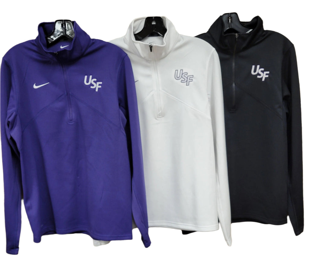 Nike DriFIT Training Quarter Zip USF Logo – Cougar Central