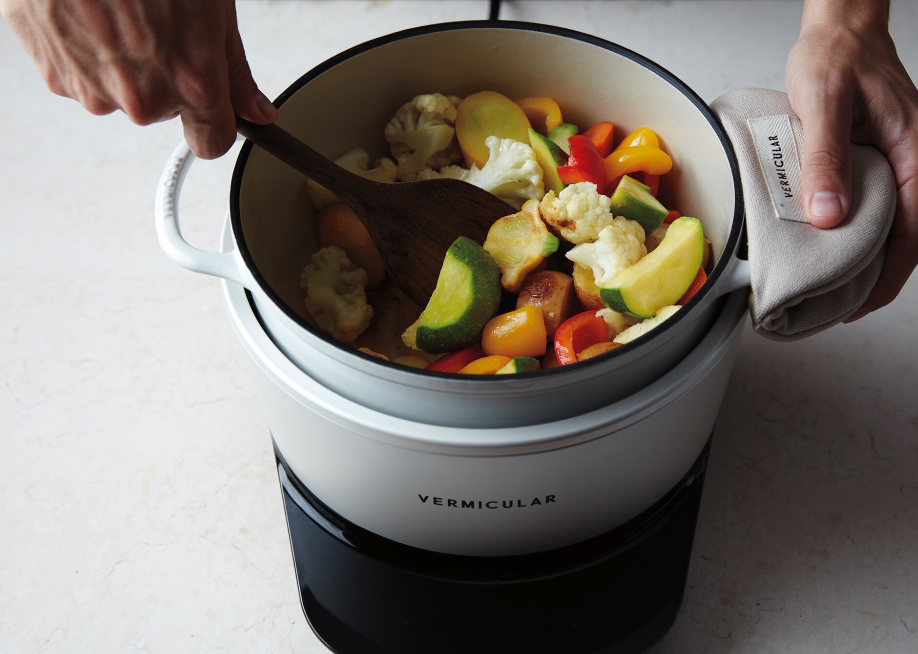 バーミキュラ ライスポット(5合炊き)[シーソルトホワイト