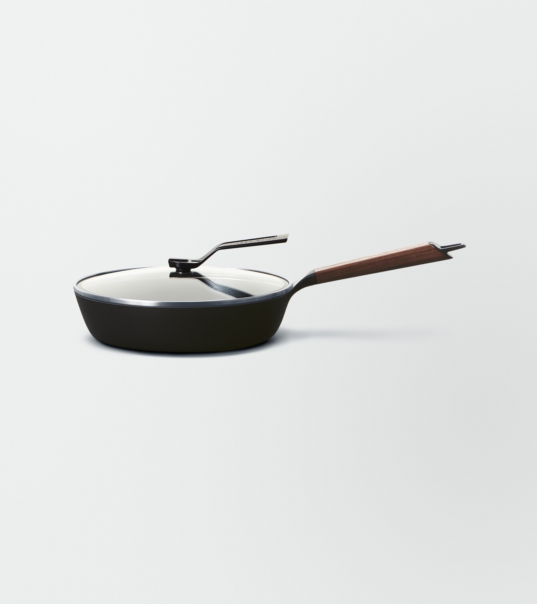 フライパン 26cm DEEP 【ガラスリッドセット】[ウォールナット