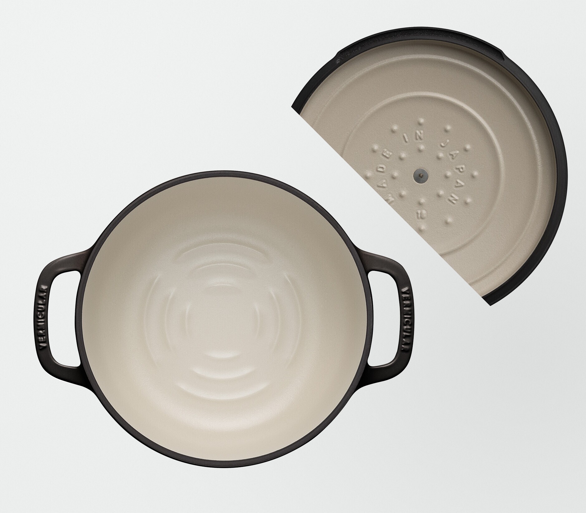 オーブンポット 2 18cm Shallow ベーシックノブ＆リッドスタンド