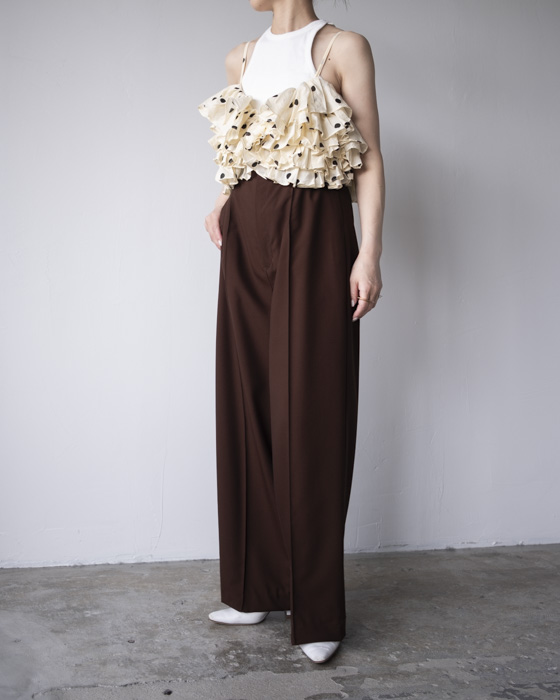 crinklecrinklecrinkle border frillキャミ crinklecrinklecrinkle