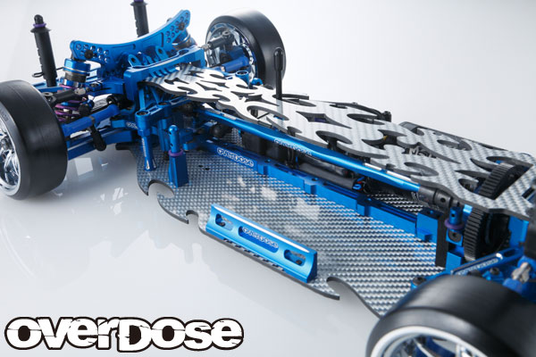 カーボンシャーシコンバージョンキットFor ドリパケ/ブルー [(有)ウエルド]