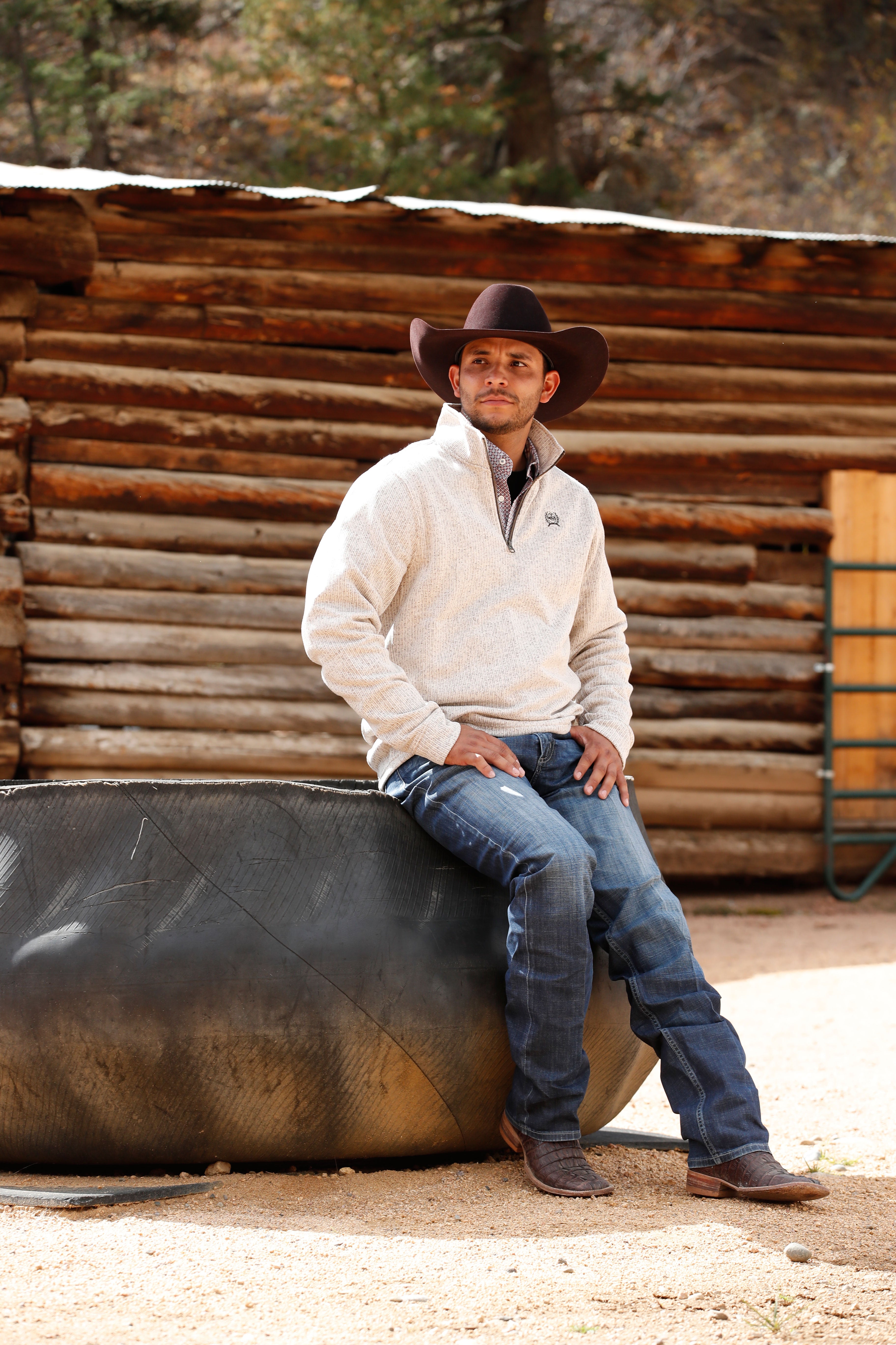 Cinch Men's Stone Quarter Zip Sweater Knit Jacket – West 20 Saddle Co.