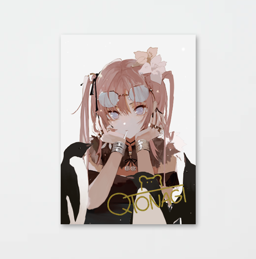 旧都なぎ 直筆サイン キャンバスアート 直筆サイン入り 旧都なぎ