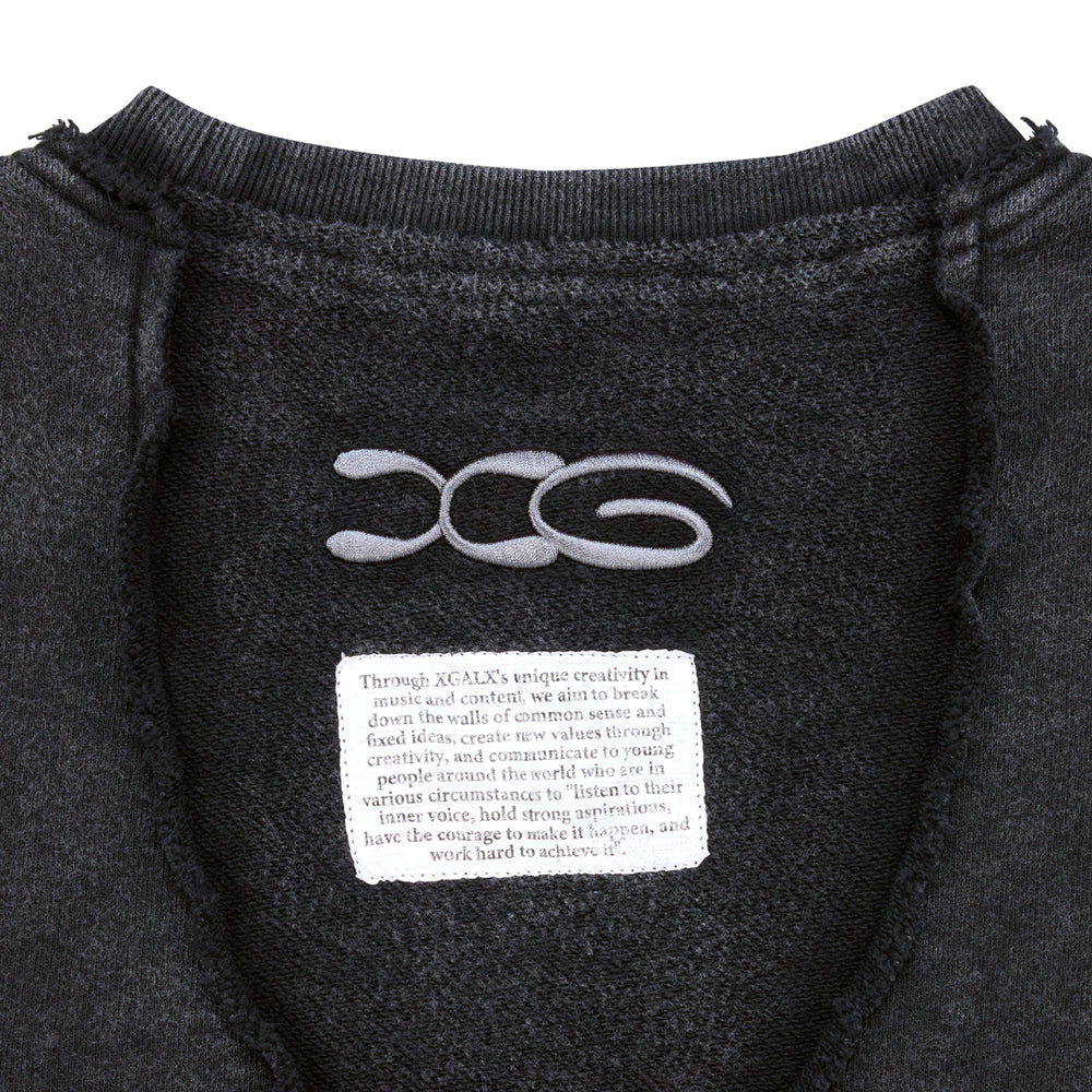 トップス XGALX Chemical Wash Docking Sweatshirt Chemical Wash