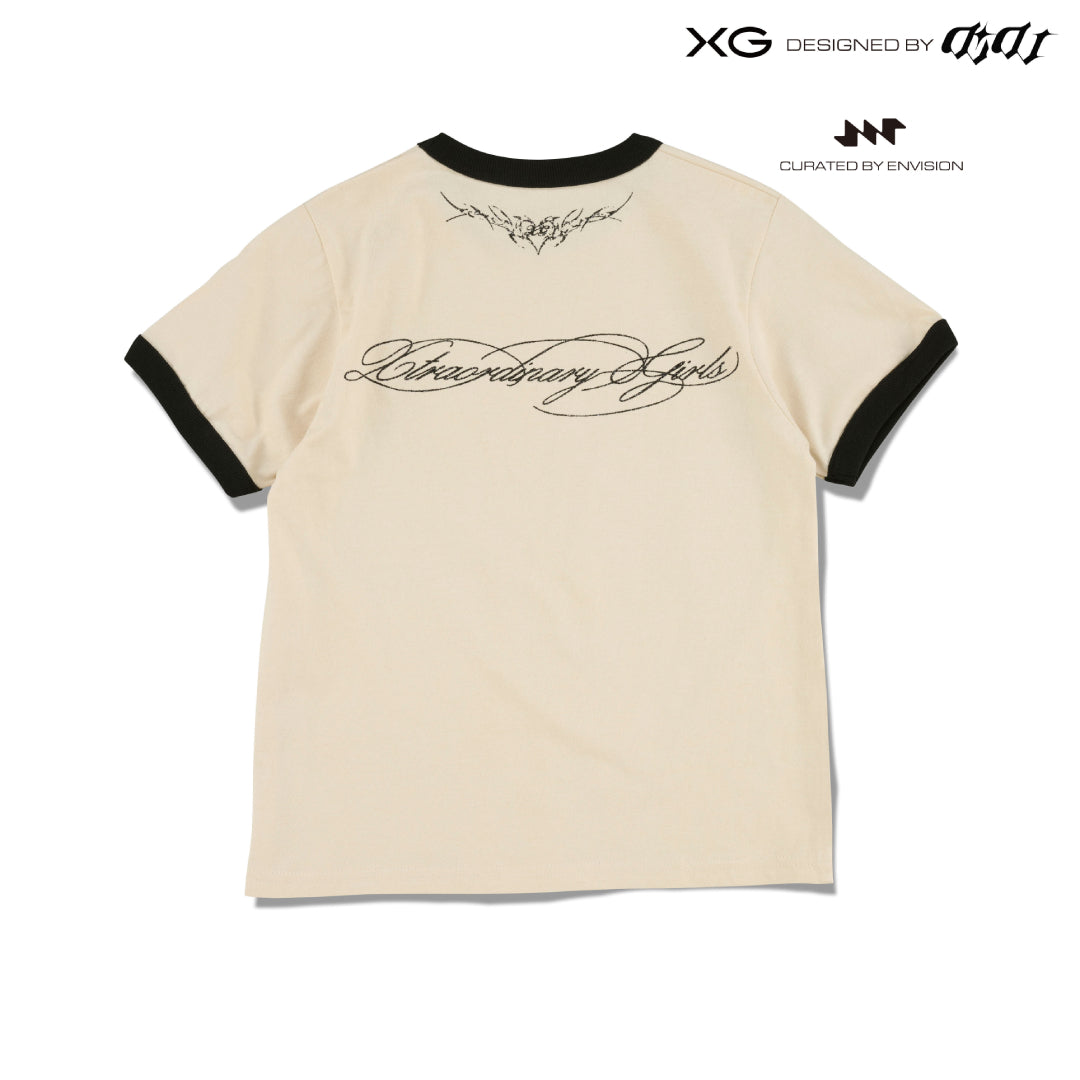XG×DIDU curated by Envision presented at ENG Ringer Tee / BEIGE