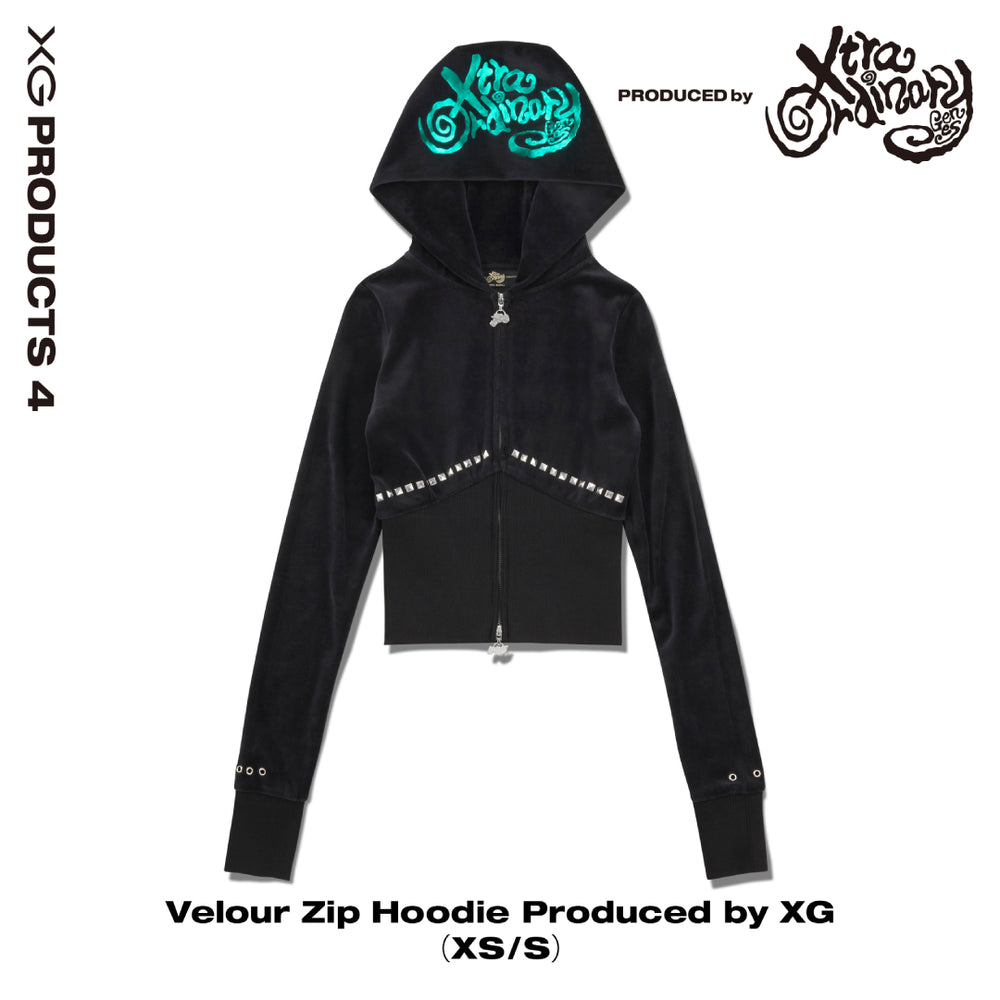 Ships sequentially from early April onward》Velour Zip Hoodie