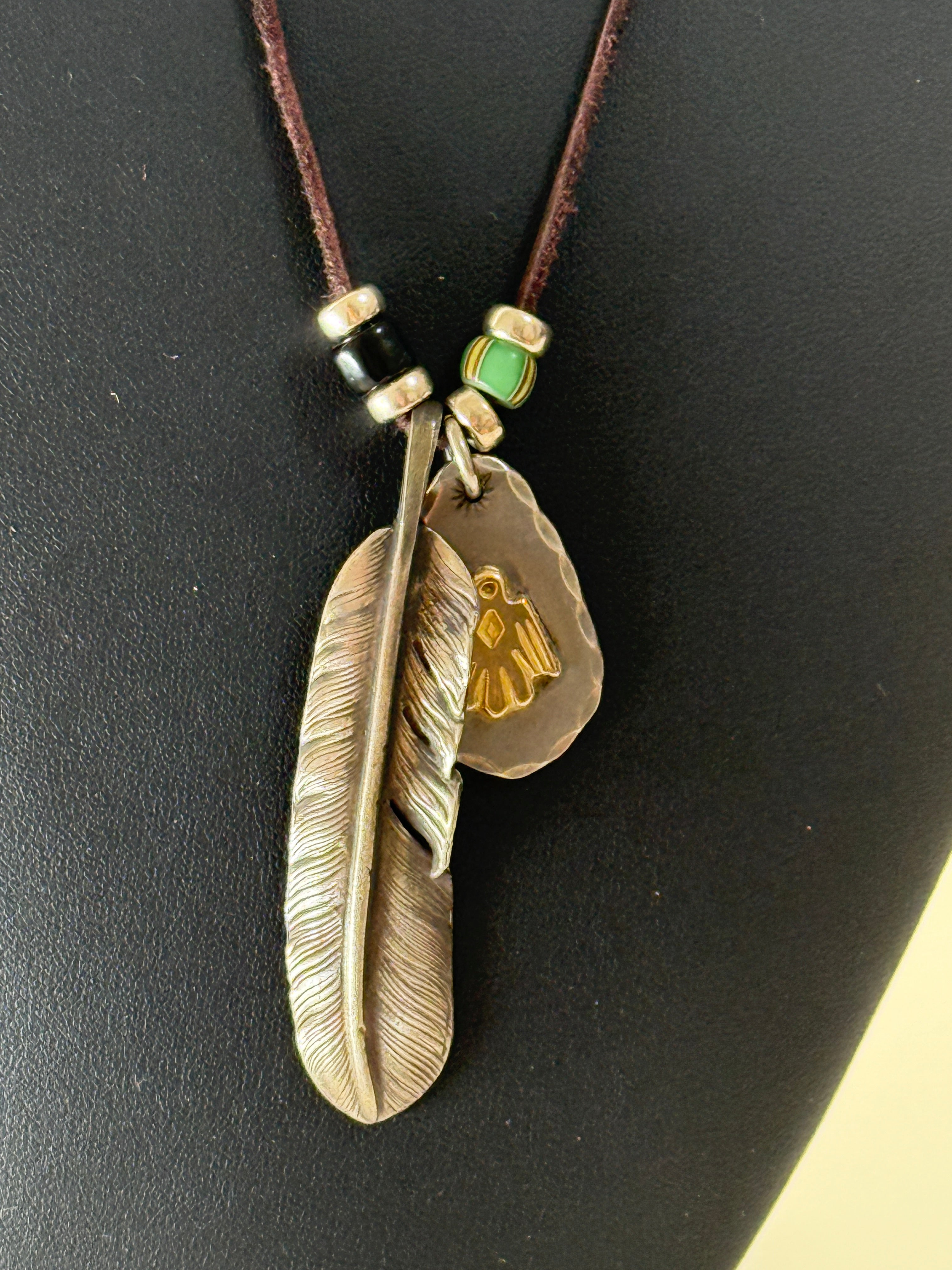 ゴローズ プレーン特大フェザー（左向き）＋イーグル付印台メタル＋