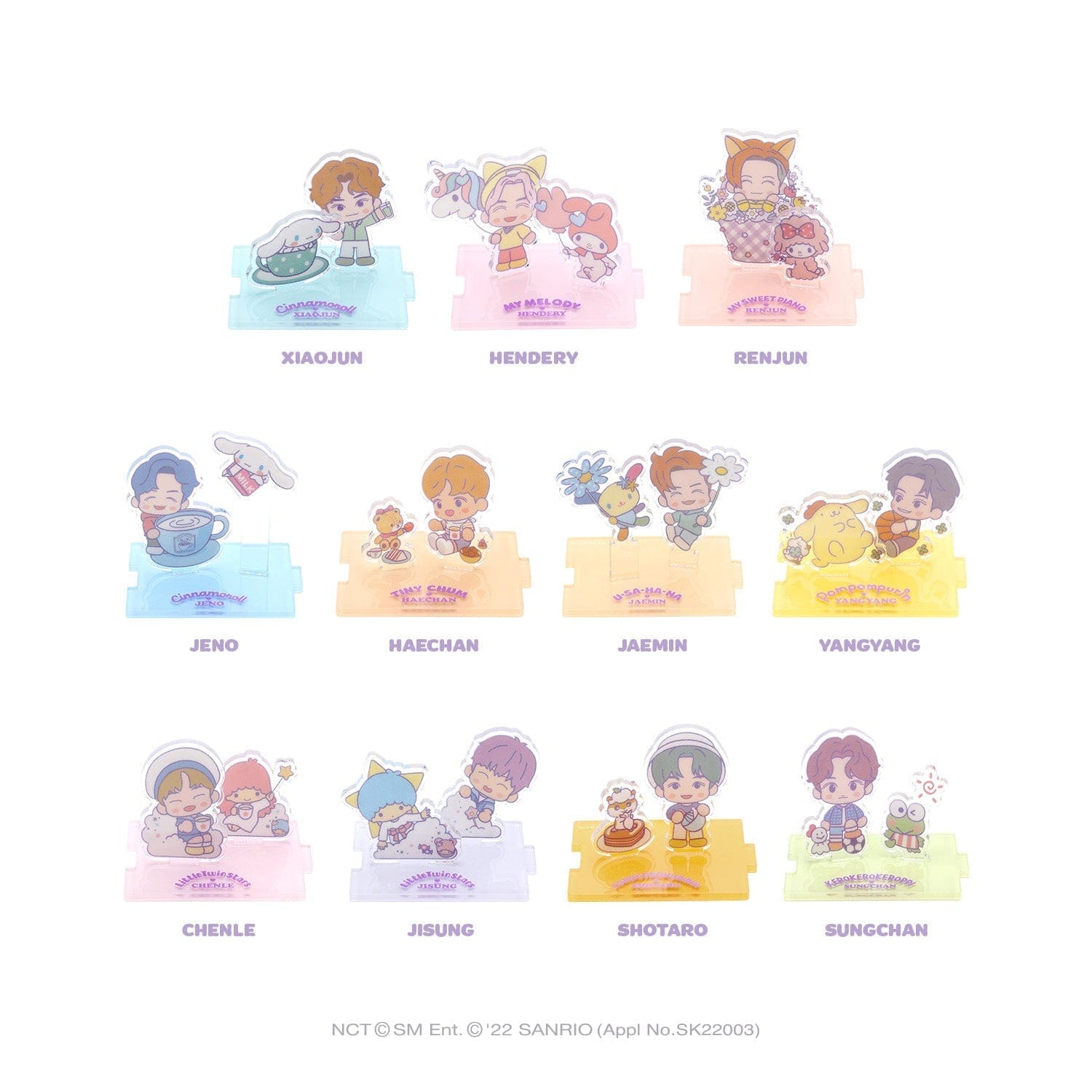 NCT x SANRIO] Acrylic Stand Set – Kawaii Gifts
